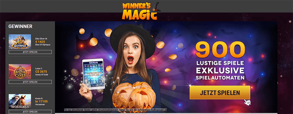 Winners Magic Casino Webseite