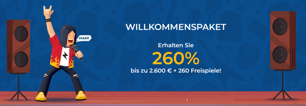 Willkommensbonus im Rolling slots Casino